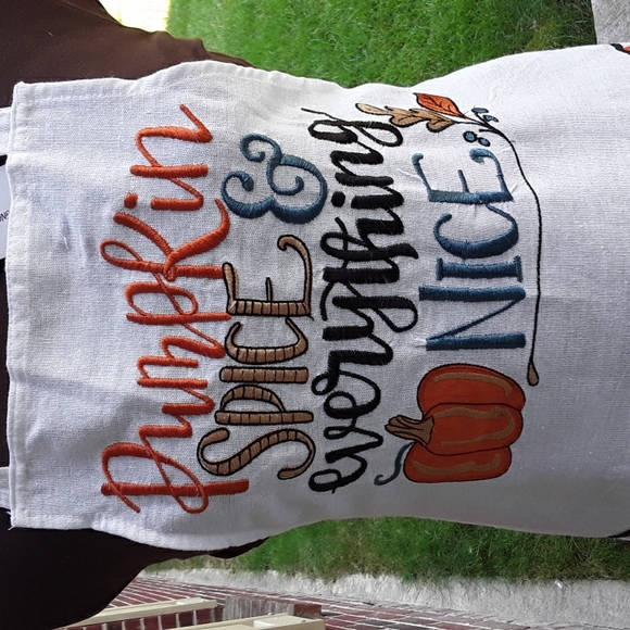 NWT Apron One Size OS Pumpkin Spice and Everything Nice! Great for Thanksgiving! - Picture 2 of 14